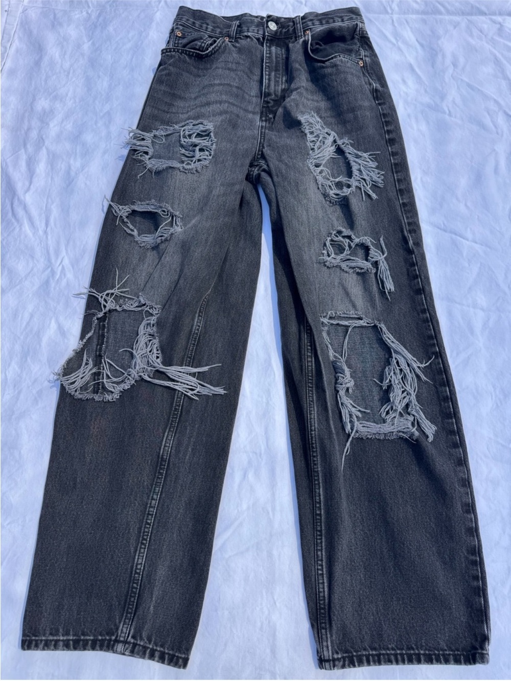 BDG Black Distressed Boyfriend Jeans